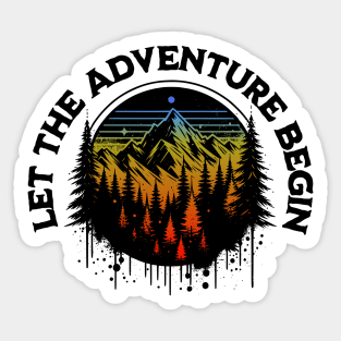 Let The Adventure Begin Sticker